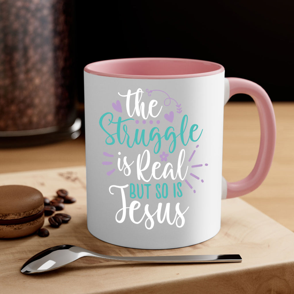 the struggle is real but so is jesuss 4#- easter-Mug / Coffee Cup