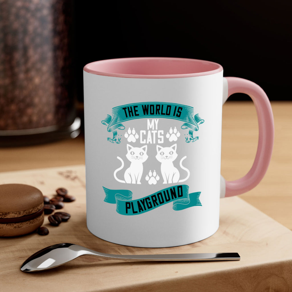 the world is my cats playground Style 119#- cat-Mug / Coffee Cup