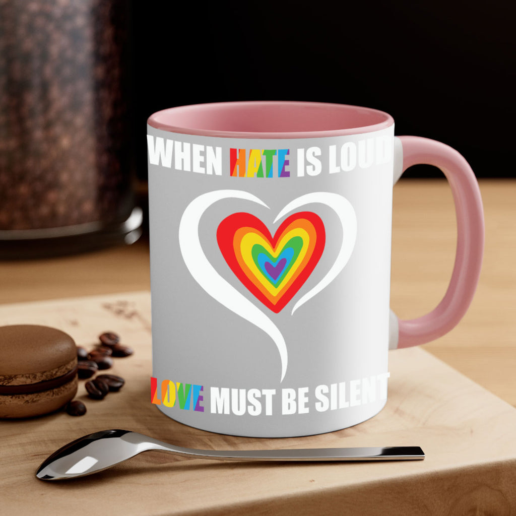 when hate is loud love lgbt 3#- lgbt-Mug / Coffee Cup