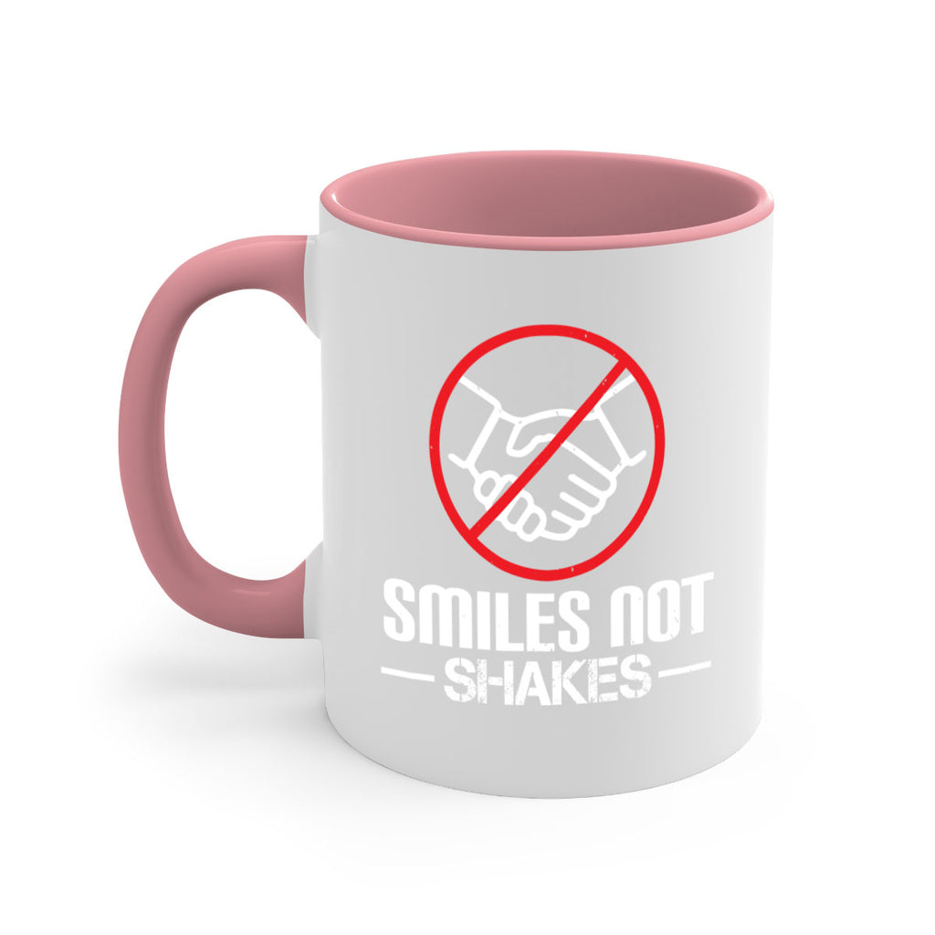 SMILES NOT SHAKES Style 23#- corona virus-Mug / Coffee Cup