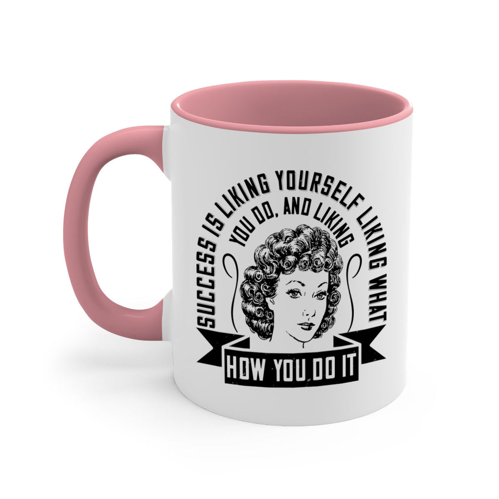 Success is liking yourself liking what you do and liking how you do it Style 16#- Afro - Black-Mug / Coffee Cup