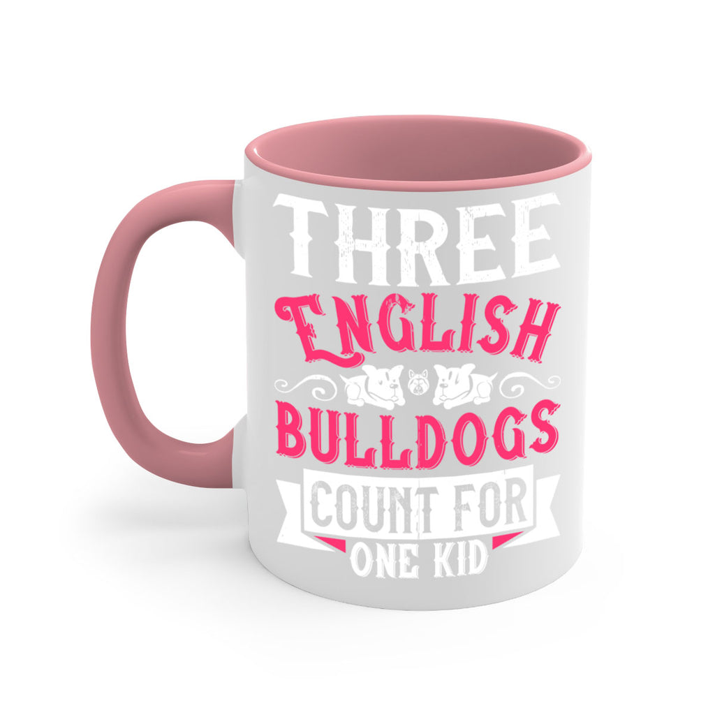 Three English bulldogs count for one kid Style 18#- Dog-Mug / Coffee Cup