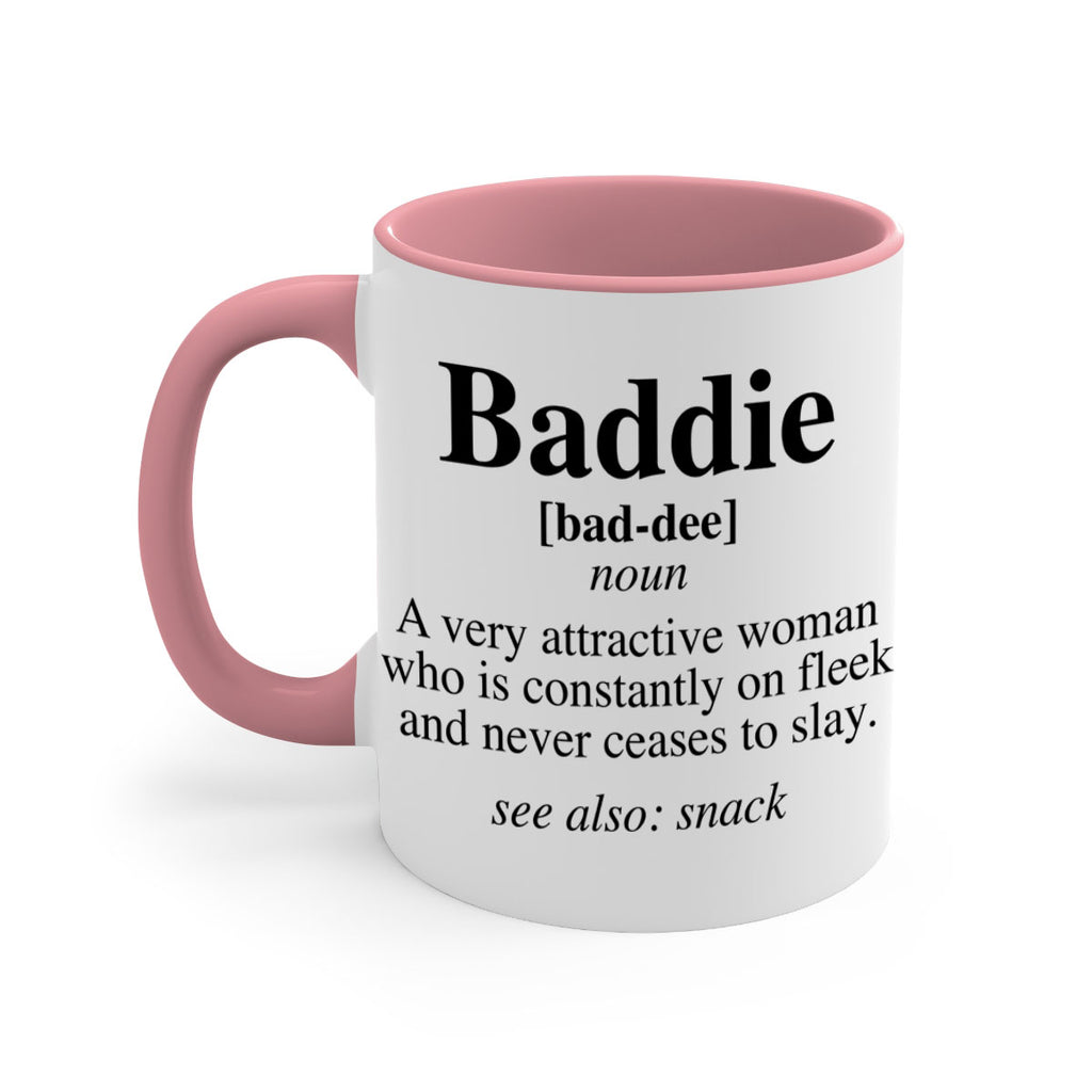 baddie definition 270#- black words - phrases-Mug / Coffee Cup
