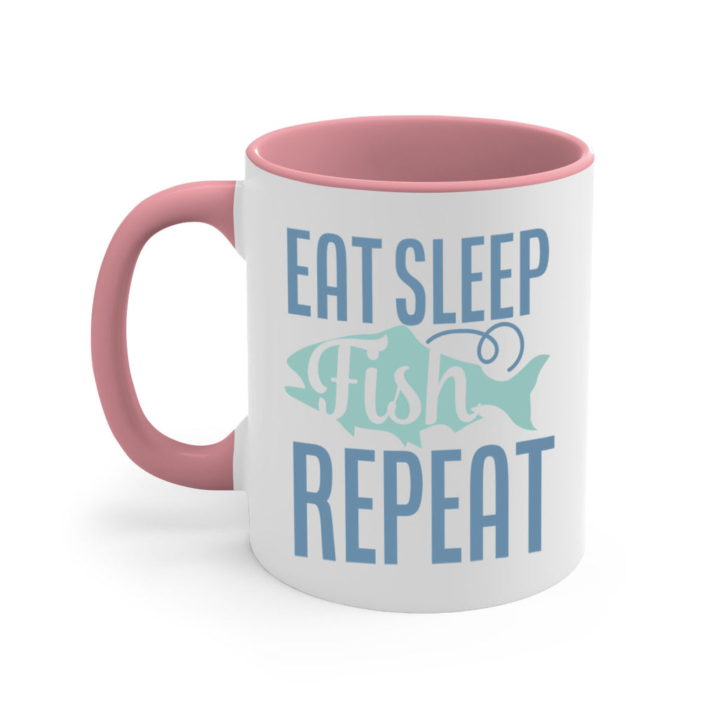 eat sleep fish repeat 222#- fishing-Mug / Coffee Cup