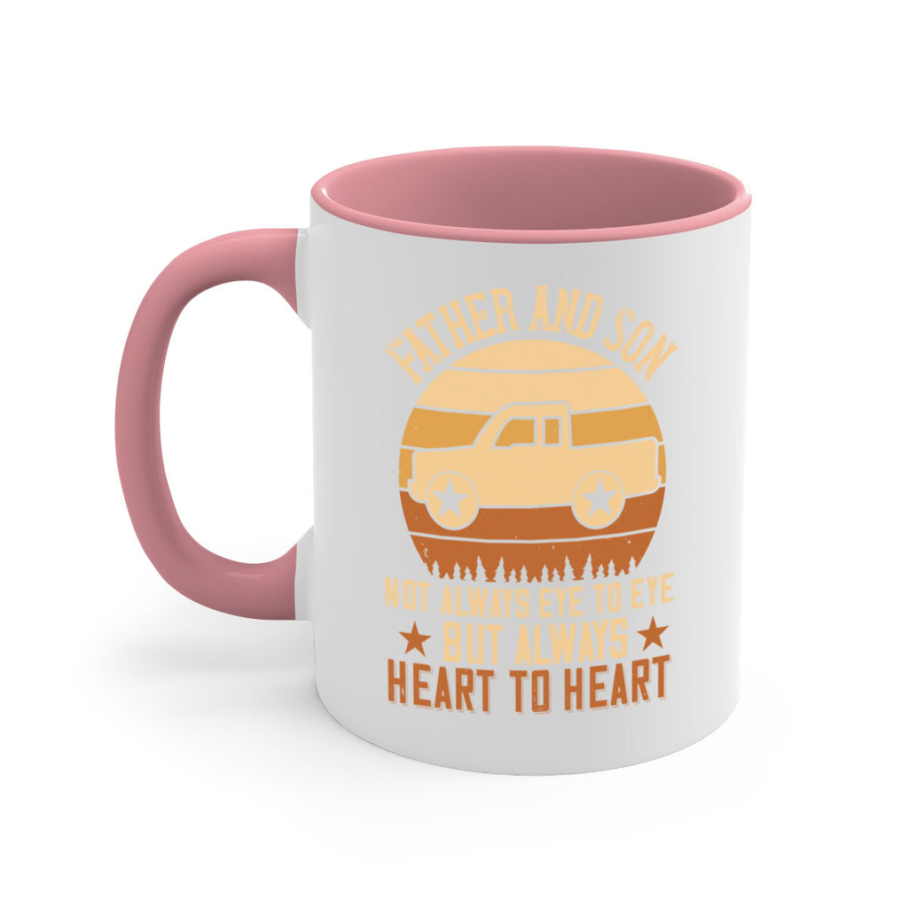 father and son not always eye to eye but always heart to heart Style 2#- truck driver-Mug / Coffee Cup