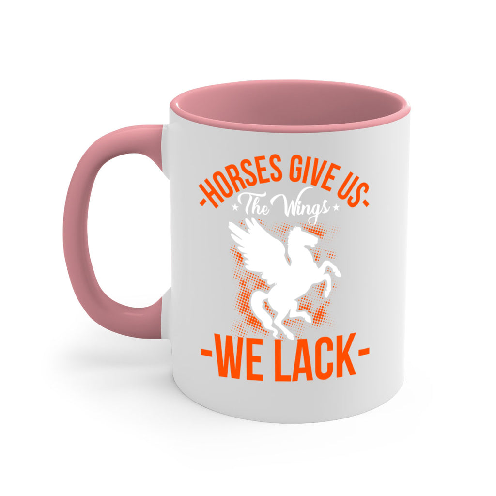 horses give us the wings we lack Style 4#- horse-Mug / Coffee Cup