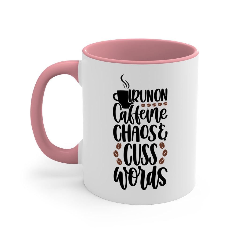 i run on caffeine chaos 99#- coffee-Mug / Coffee Cup