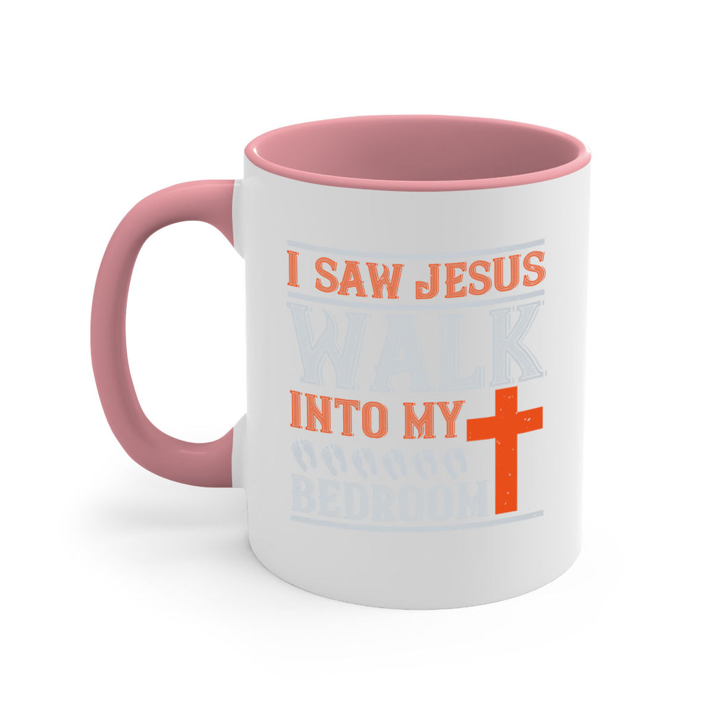 i saw jesus walk into my bedroom 65#- walking-Mug / Coffee Cup