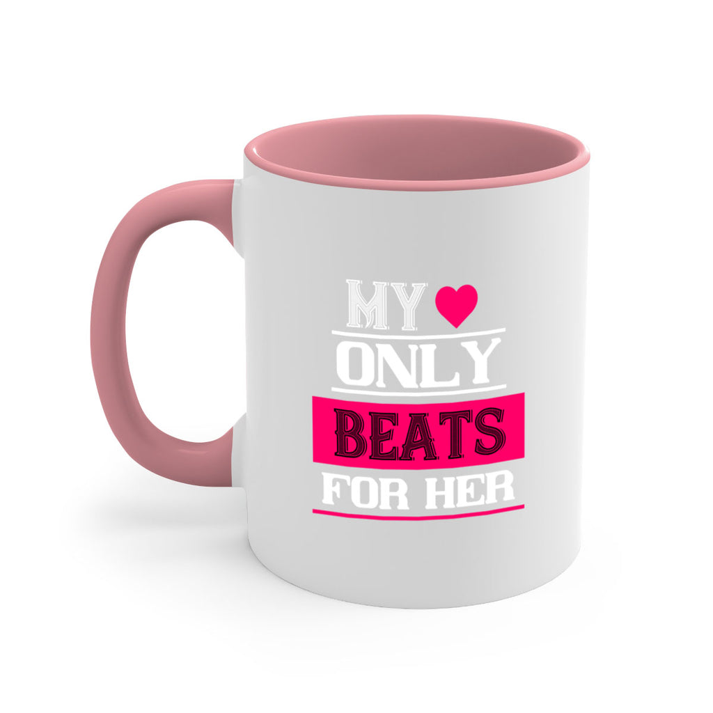 my love only beats for her 36#- valentines day-Mug / Coffee Cup