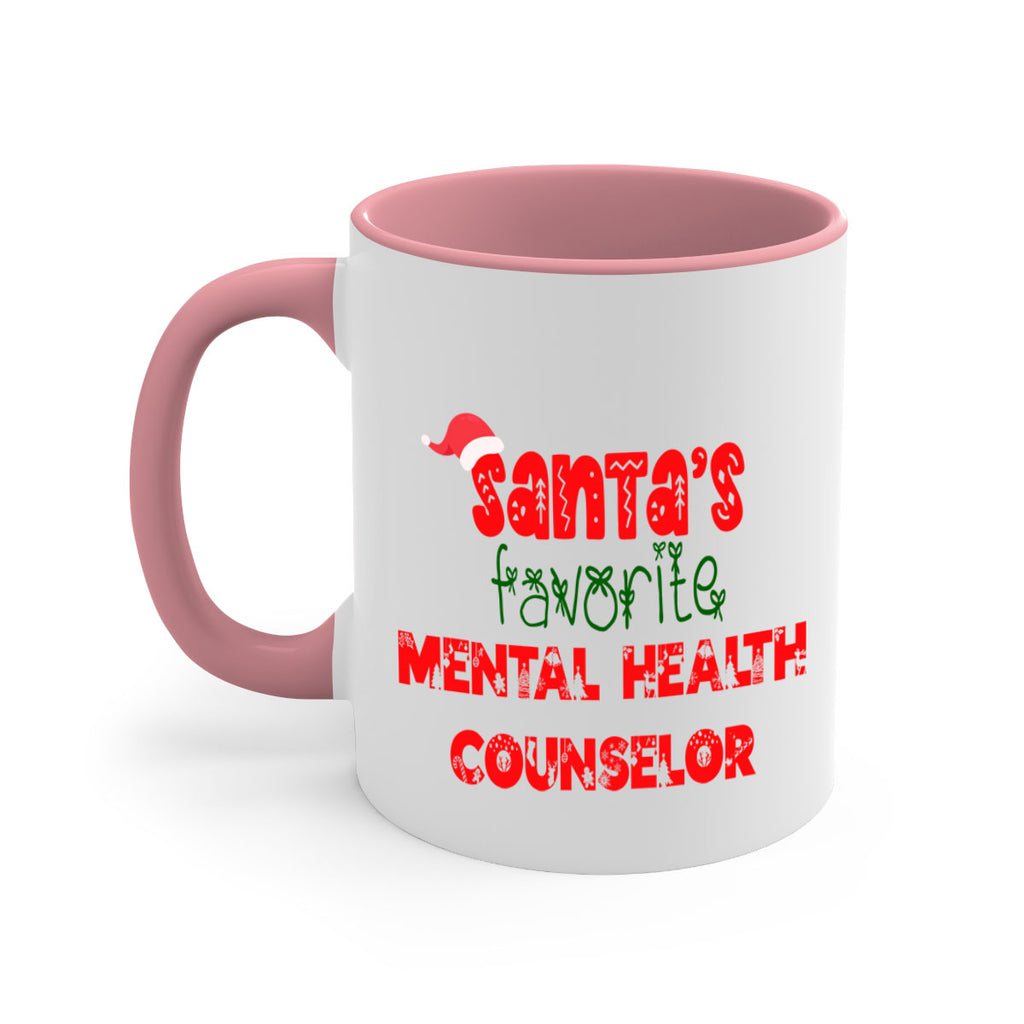 santas favorite mental health counselor style 952#- christmas-Mug / Coffee Cup
