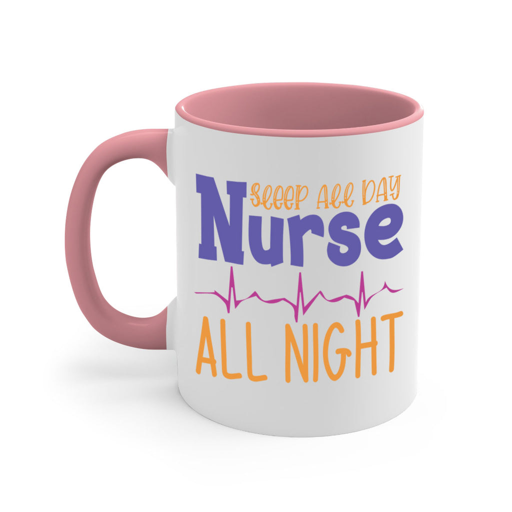 sleep all day nurse all night Style Style 34#- nurse-Mug / Coffee Cup