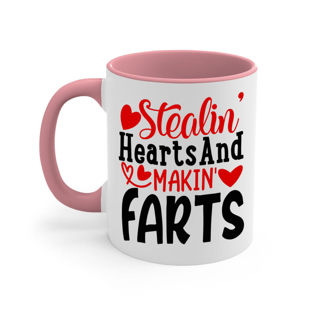stealin hearts and makin farts 73#- valentines day-Mug / Coffee Cup