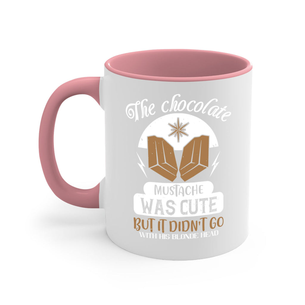 the chocolate mustache was cute but it didn’t go with his blonde head 16#- chocolate-Mug / Coffee Cup