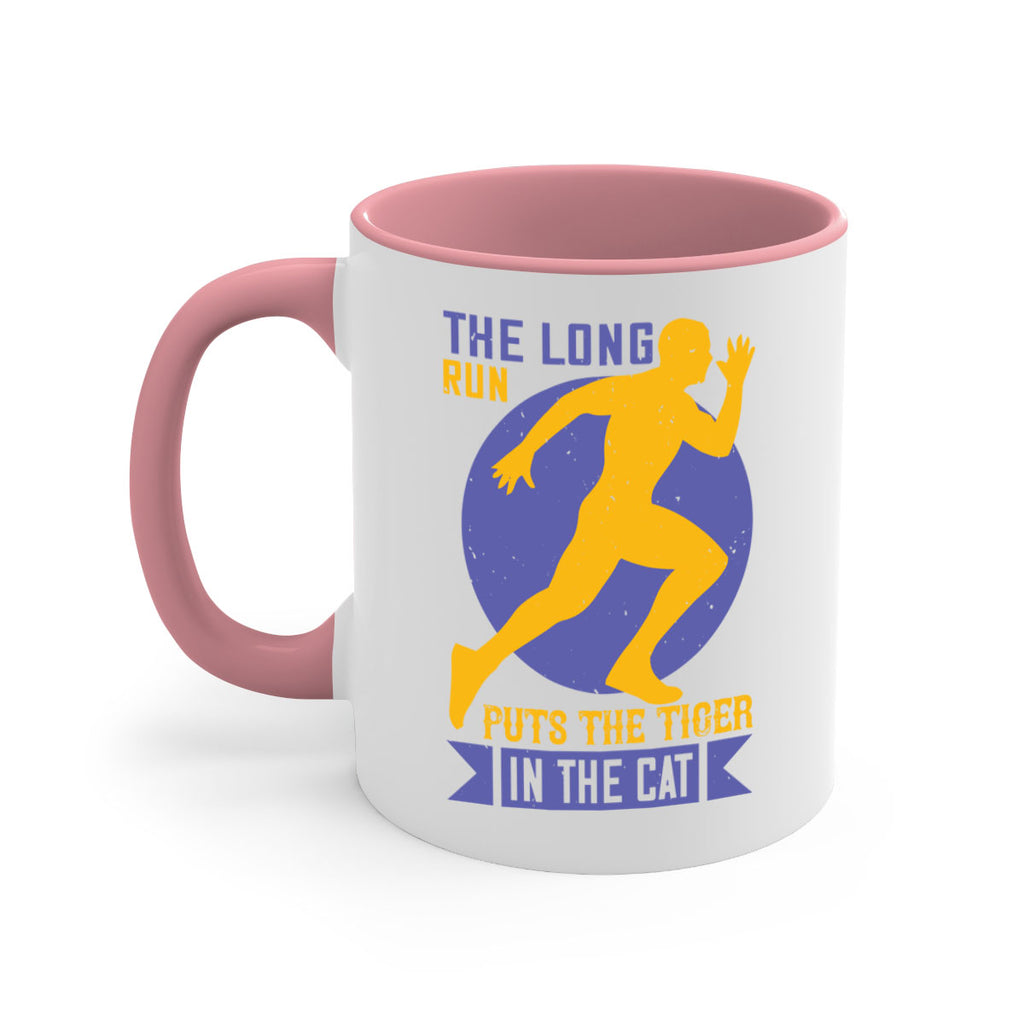 the long run puts the tiger in the cat 15#- running-Mug / Coffee Cup