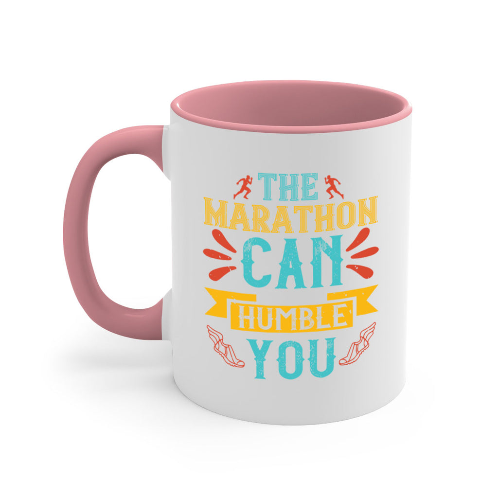 the marathon can humble you 14#- running-Mug / Coffee Cup