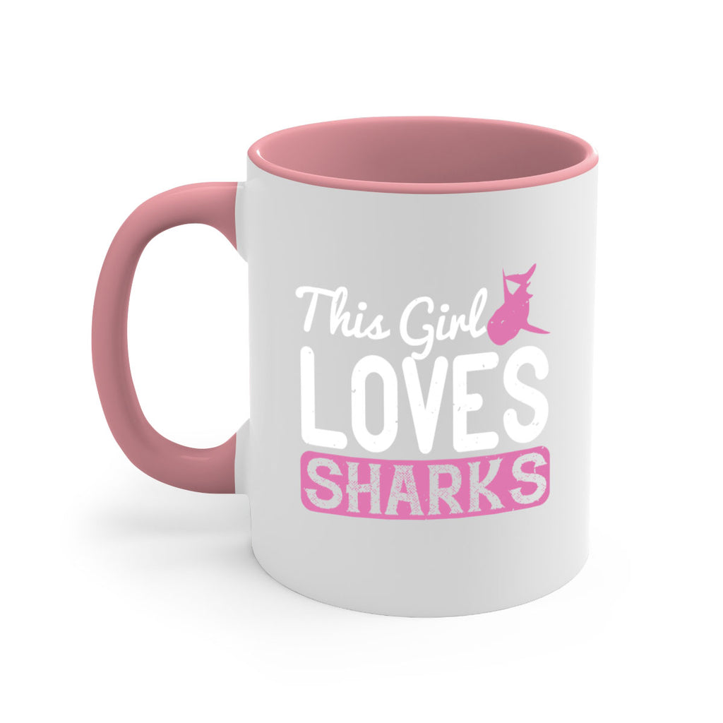 this girl loves sharks Style 12#- Shark-Fish-Mug / Coffee Cup