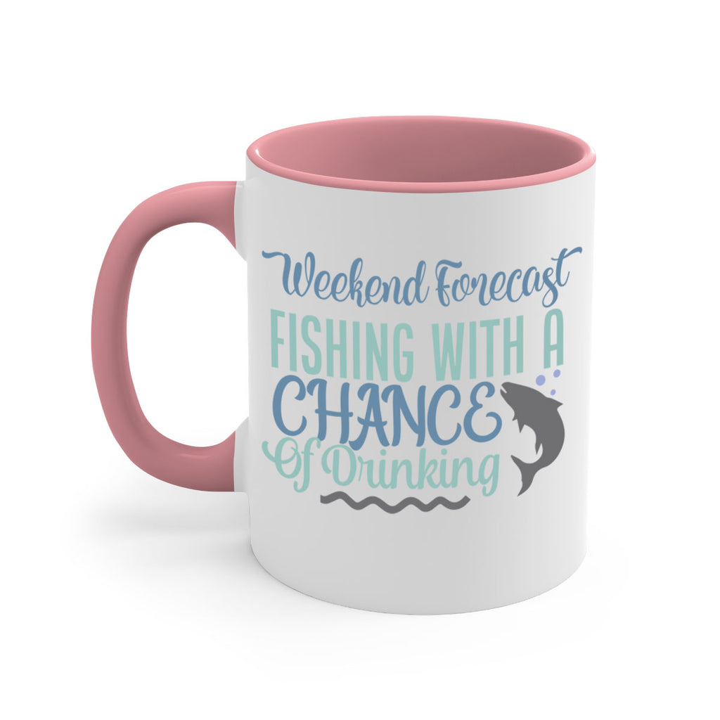 weekend forecast fishing with a chance of drinking 193#- fishing-Mug / Coffee Cup