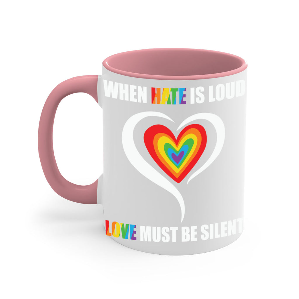 when hate is loud love lgbt 3#- lgbt-Mug / Coffee Cup