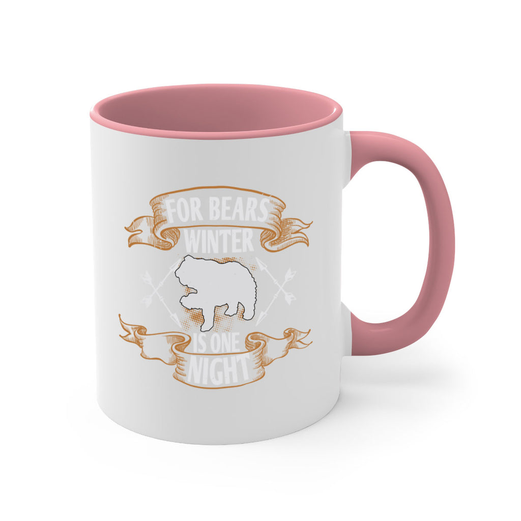 For bears, winter is one night 53#- bear-Mug / Coffee Cup