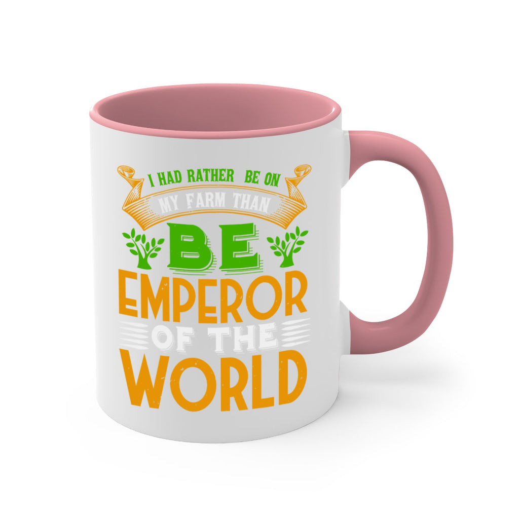 I had rather be on my farm 56#- Farm and garden-Mug / Coffee Cup