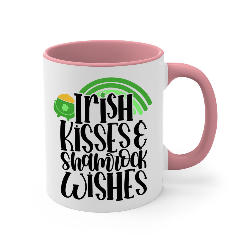 Irish Kisses Shamrock Wishes Style 80#- St Patricks Day-Mug / Coffee Cup