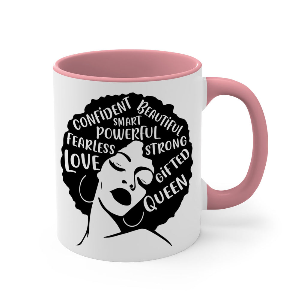 afro lady with words 24#- Black women - Girls-Mug / Coffee Cup