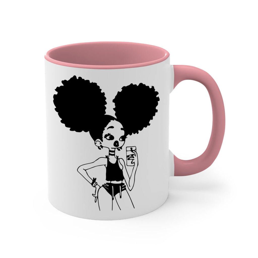 black girl taking mirror selfie  2#- Black women - Girls-Mug / Coffee Cup