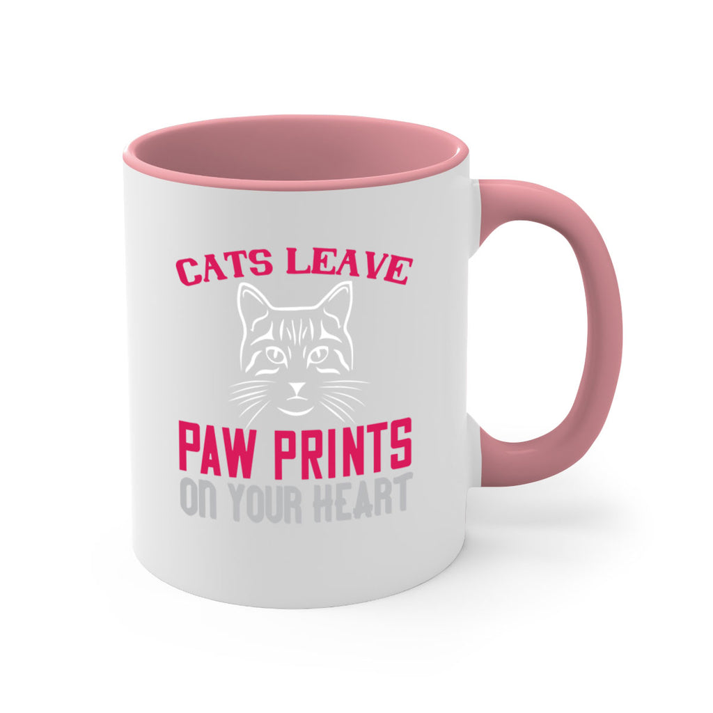 cats leave paw prints on your heart Style 39#- cat-Mug / Coffee Cup
