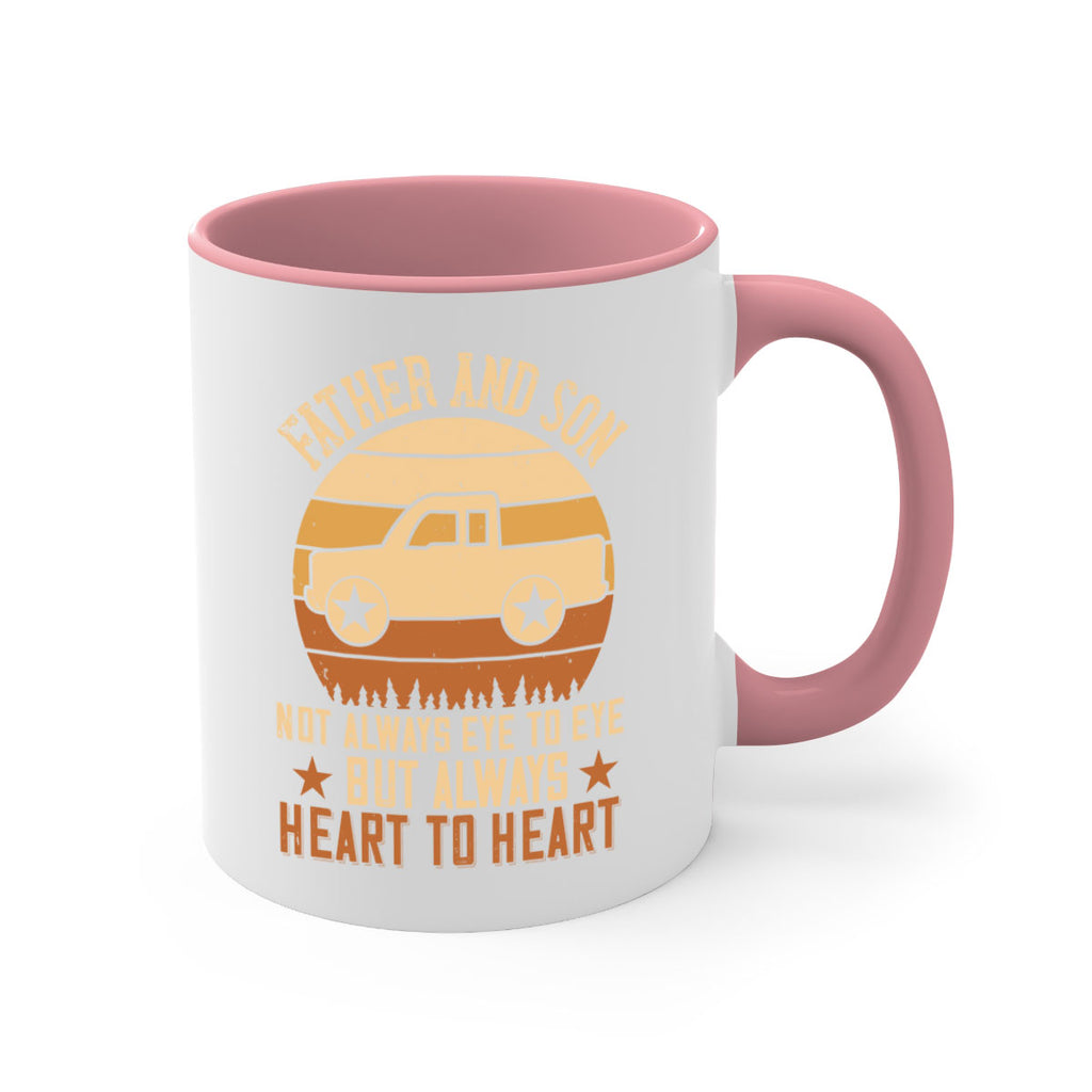 father and son not always eye to eye but always heart to heart Style 2#- truck driver-Mug / Coffee Cup