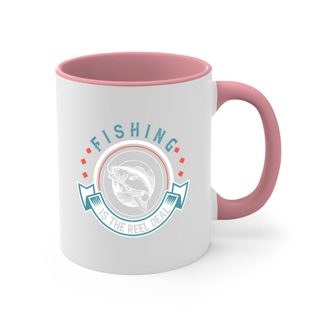 fishing is the reel deal 271#- fishing-Mug / Coffee Cup