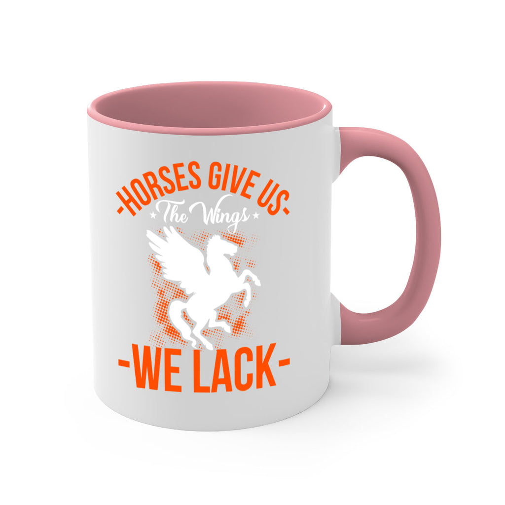 horses give us the wings we lack Style 4#- horse-Mug / Coffee Cup