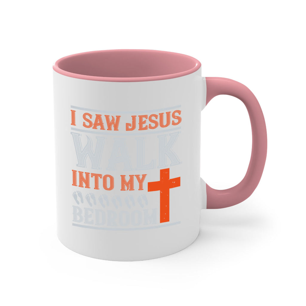 i saw jesus walk into my bedroom 65#- walking-Mug / Coffee Cup