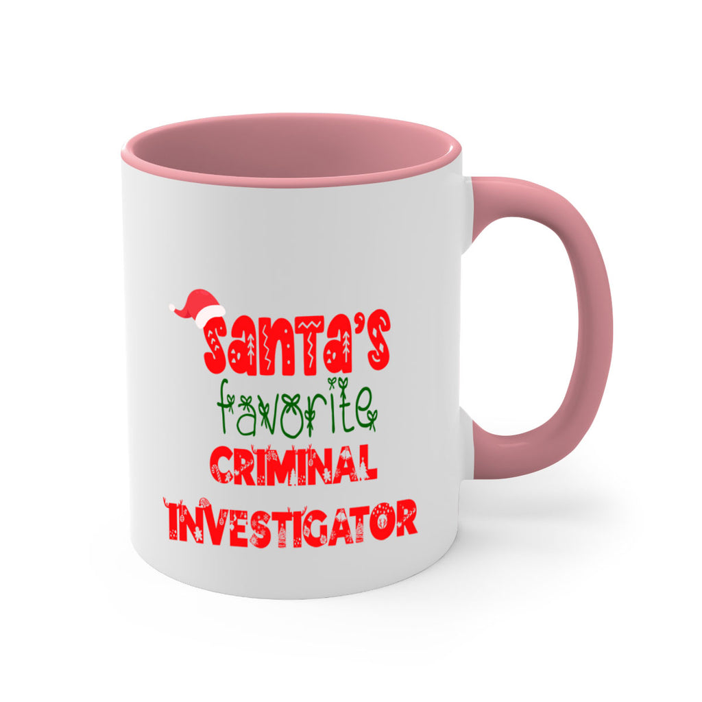 santas favorite criminal investigator style 756#- christmas-Mug / Coffee Cup