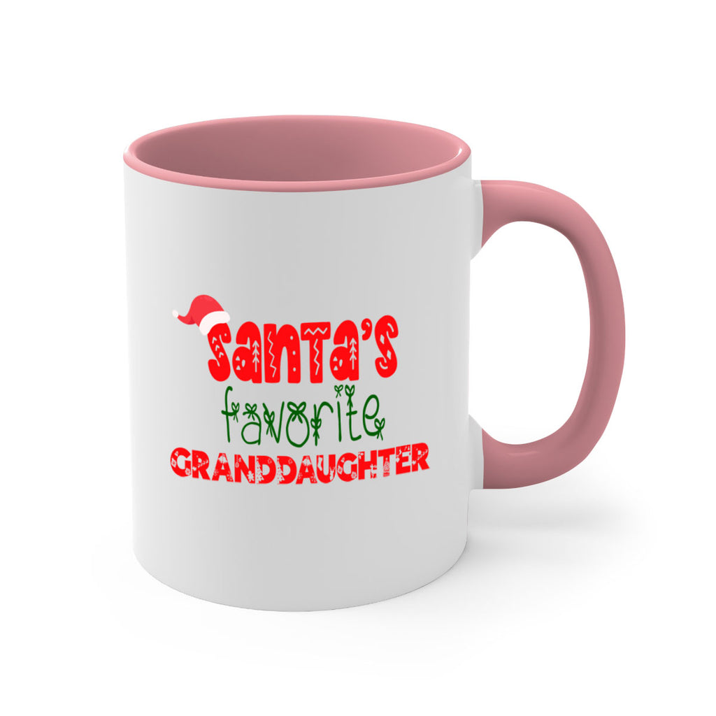 santas favorite granddaughter style 848#- christmas-Mug / Coffee Cup