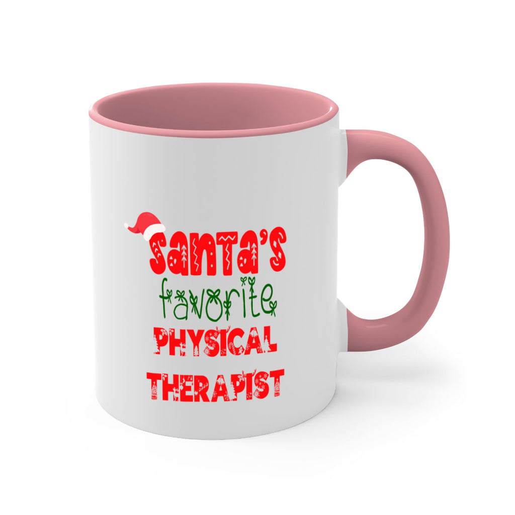 santas favorite physical therapist style 1015#- christmas-Mug / Coffee Cup
