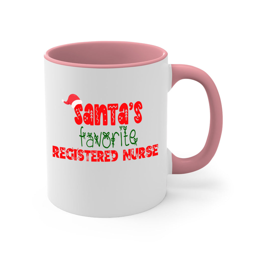 santas favorite registered nurse style 1061#- christmas-Mug / Coffee Cup