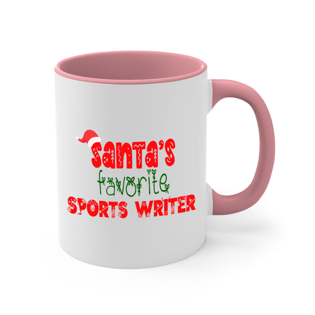 santas favorite sports writer style 1092#- christmas-Mug / Coffee Cup