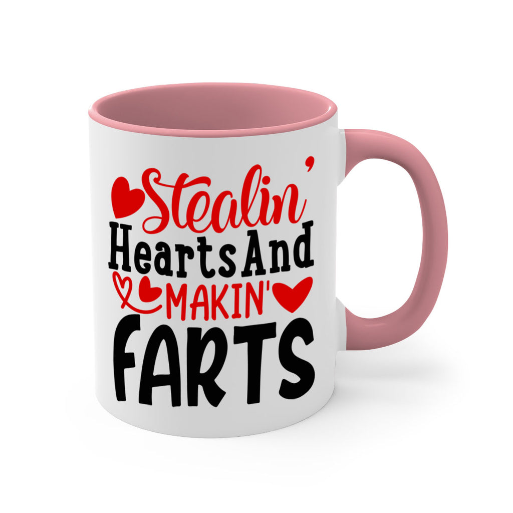 stealin hearts and makin farts 73#- valentines day-Mug / Coffee Cup