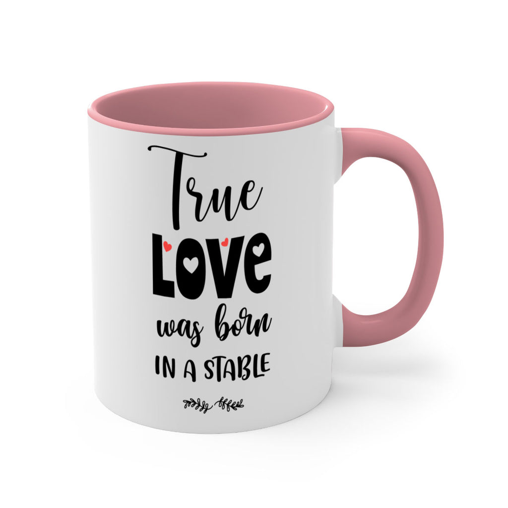 true love was born in a stable style 1223#- christmas-Mug / Coffee Cup