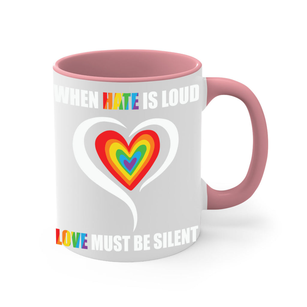 when hate is loud love lgbt 3#- lgbt-Mug / Coffee Cup