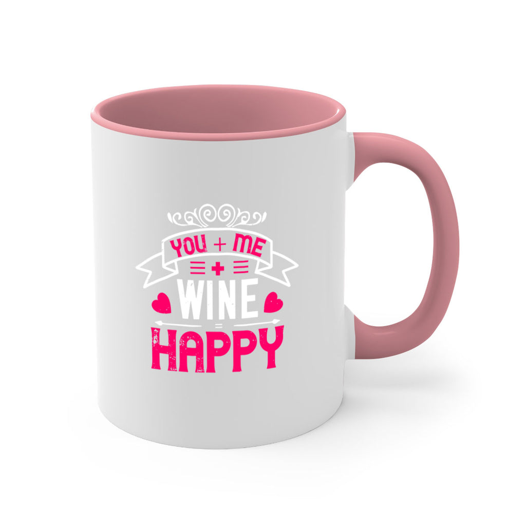 you me wine happy 1#- valentines day-Mug / Coffee Cup