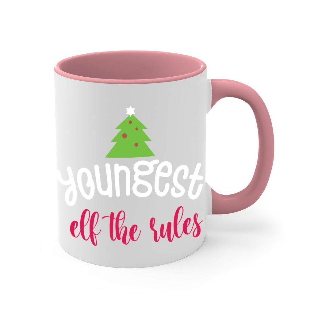 youngest elf the rules style 1253#- christmas-Mug / Coffee Cup