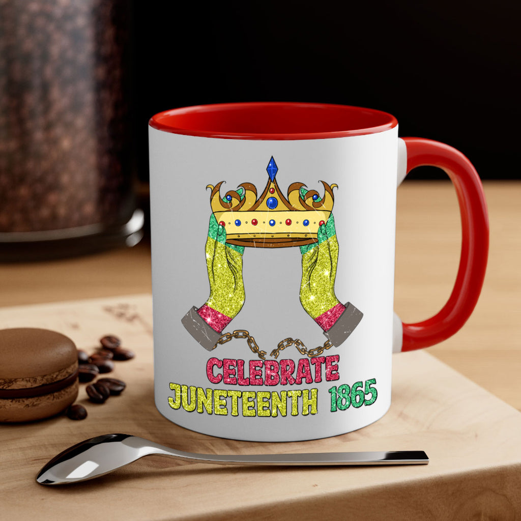 Celebrate Juneteenth 1865 Crown Designs 2#- juneteenth-Mug / Coffee Cup