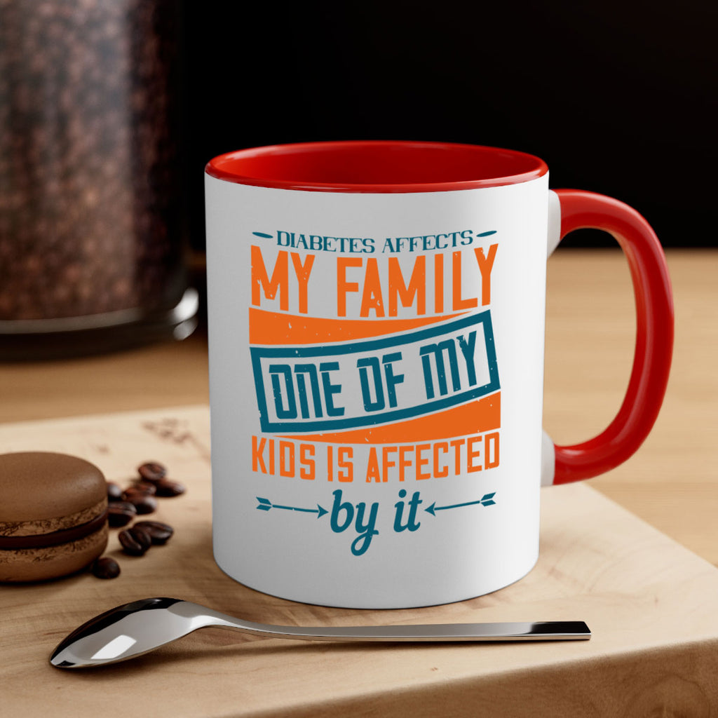 Diabetes affects my family One of my kids is affected by it Style 4#- diabetes-Mug / Coffee Cup
