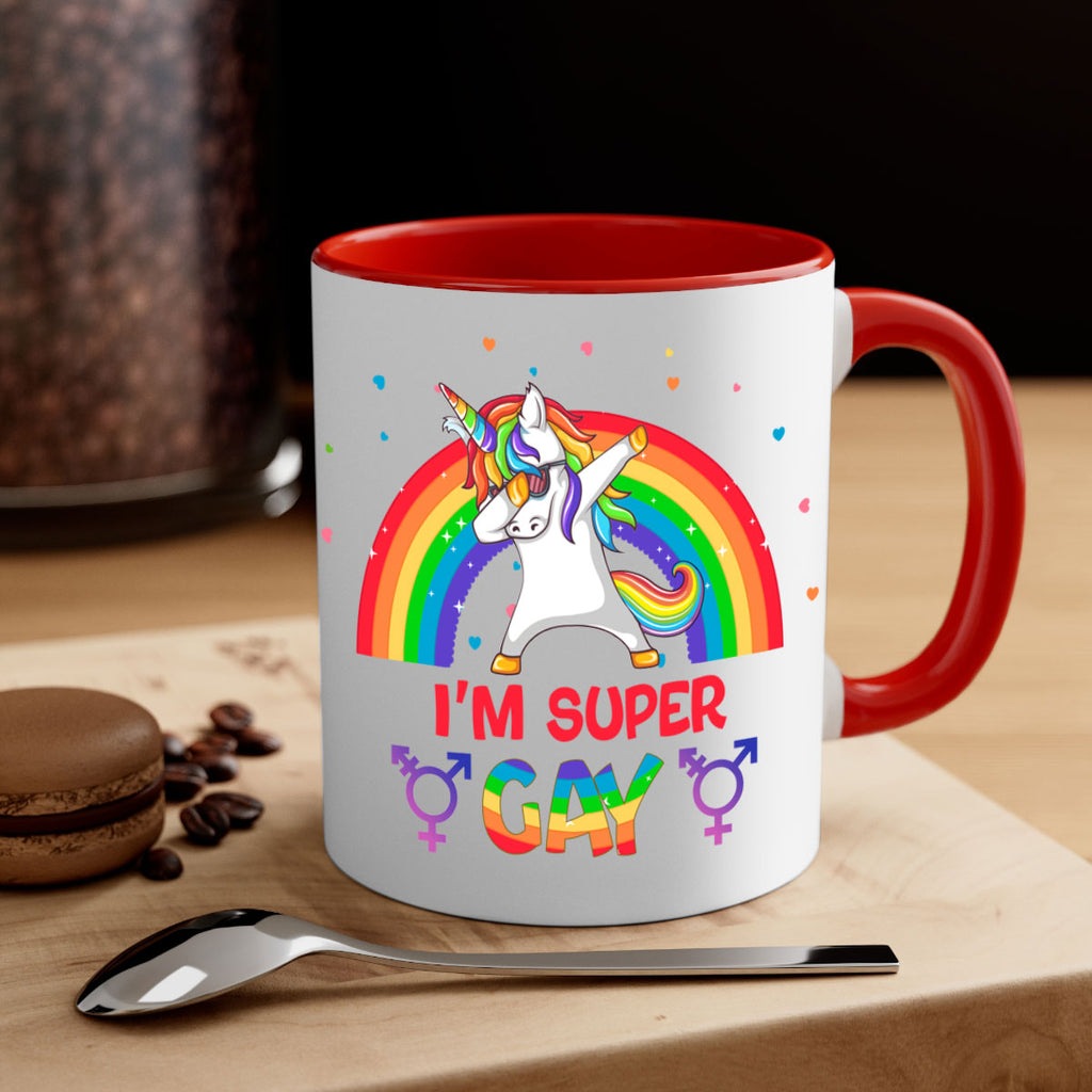 IM Super Gay Lgbt Pride Unicorn Png 44#- lgbt-Mug / Coffee Cup