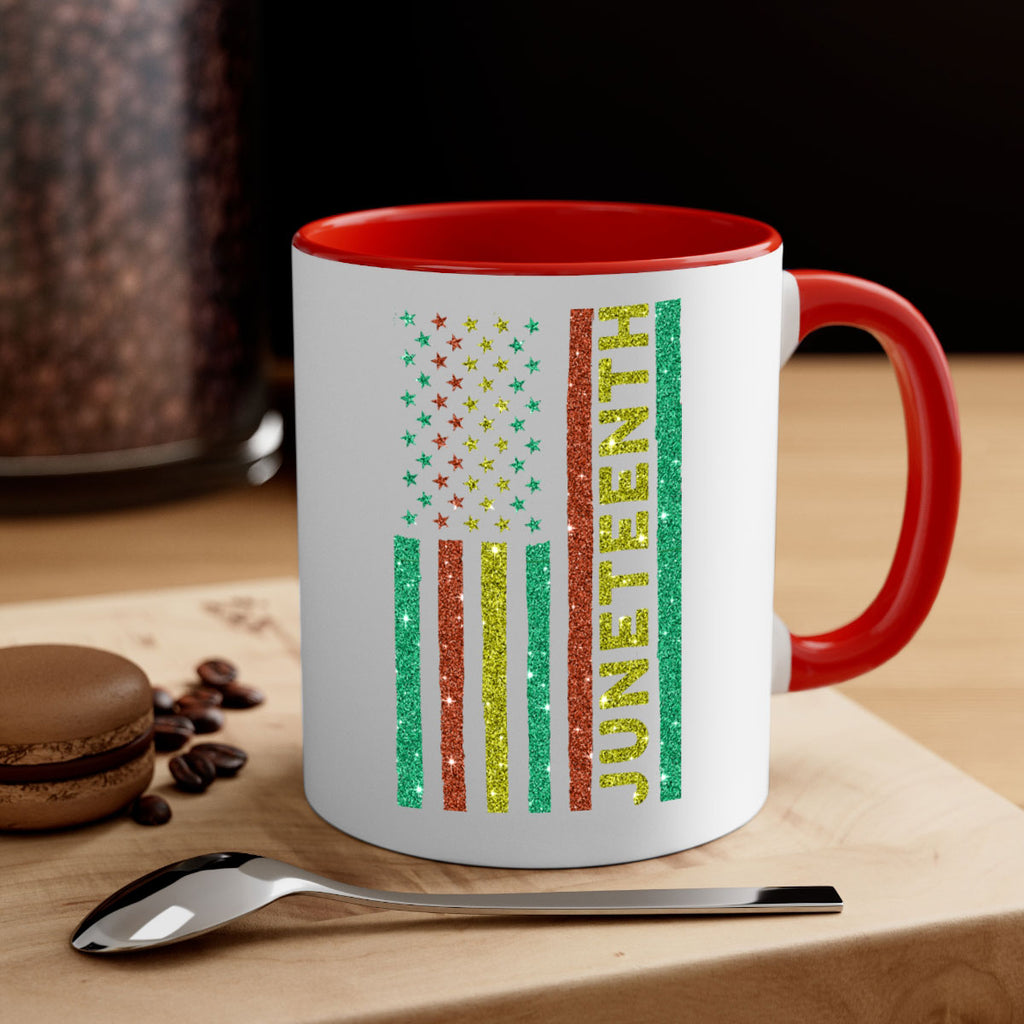 Juneteenth Freedom Day Afro Usa Flag Png 23#- juneteenth-Mug / Coffee Cup