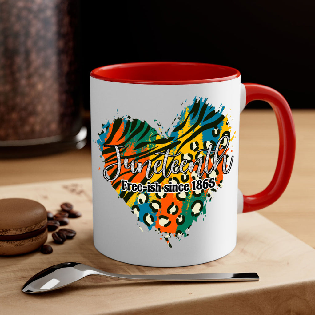 Juneteenth Freeish Since 1865 Heart Png 38#- juneteenth-Mug / Coffee Cup