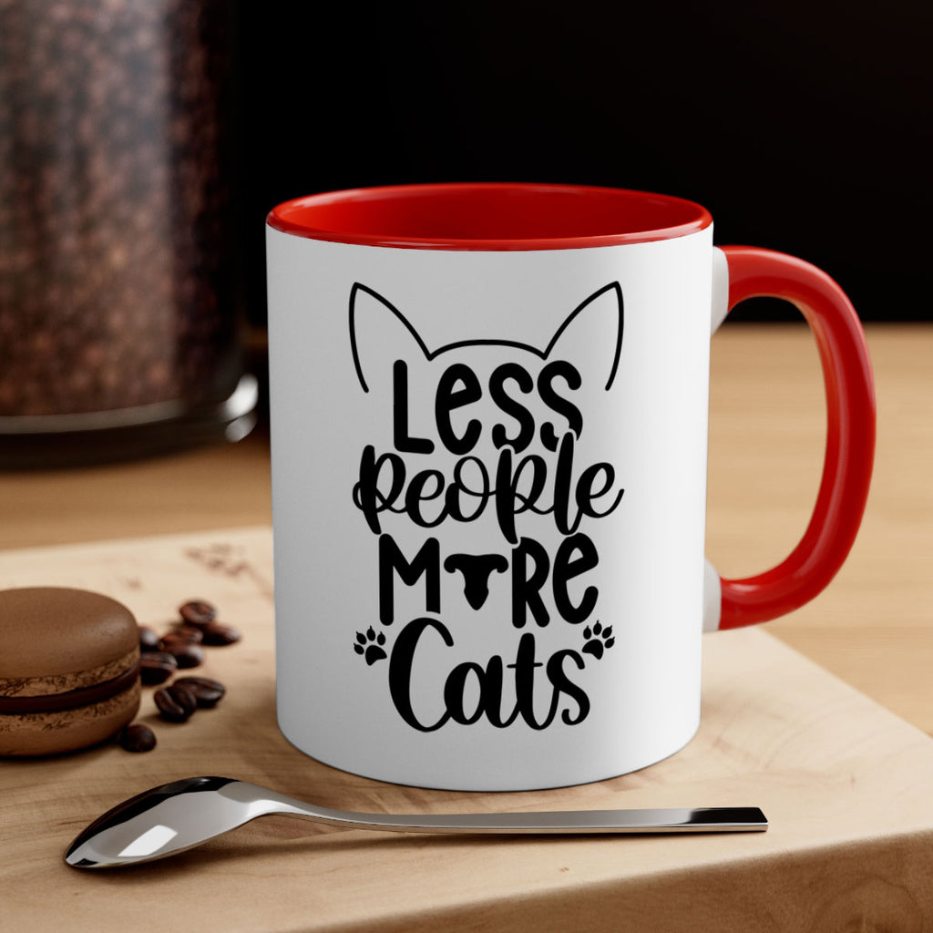 Less People More Cats Style 97#- cat-Mug / Coffee Cup