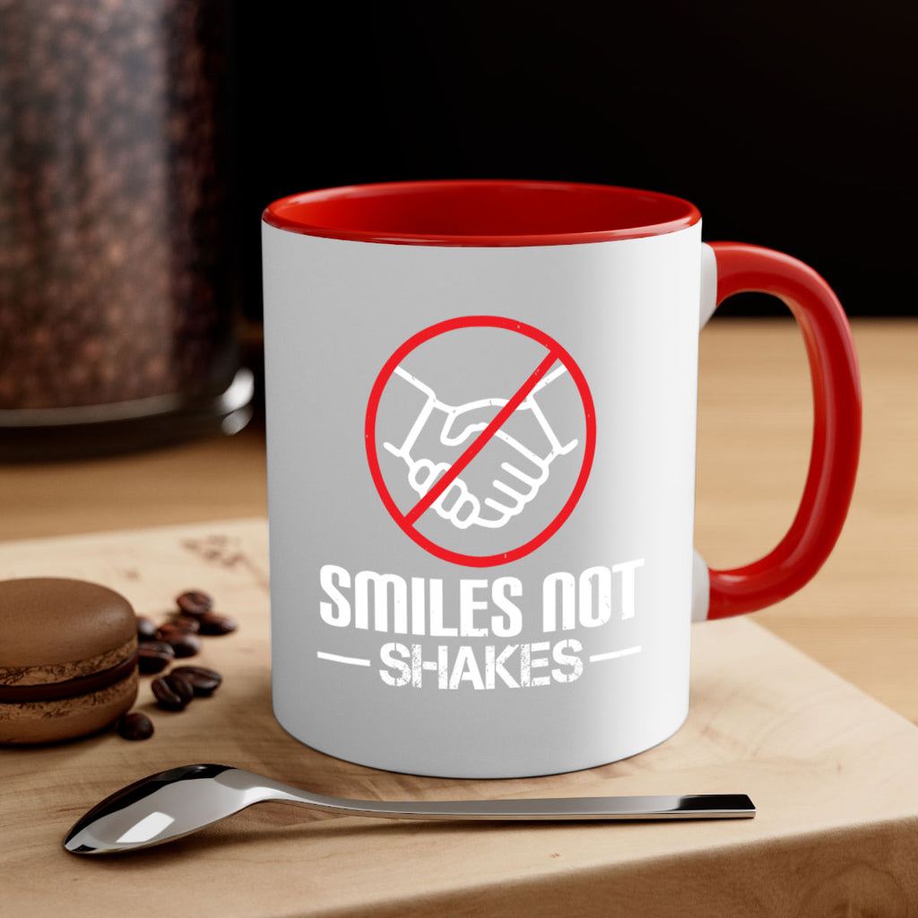 SMILES NOT SHAKES Style 23#- corona virus-Mug / Coffee Cup