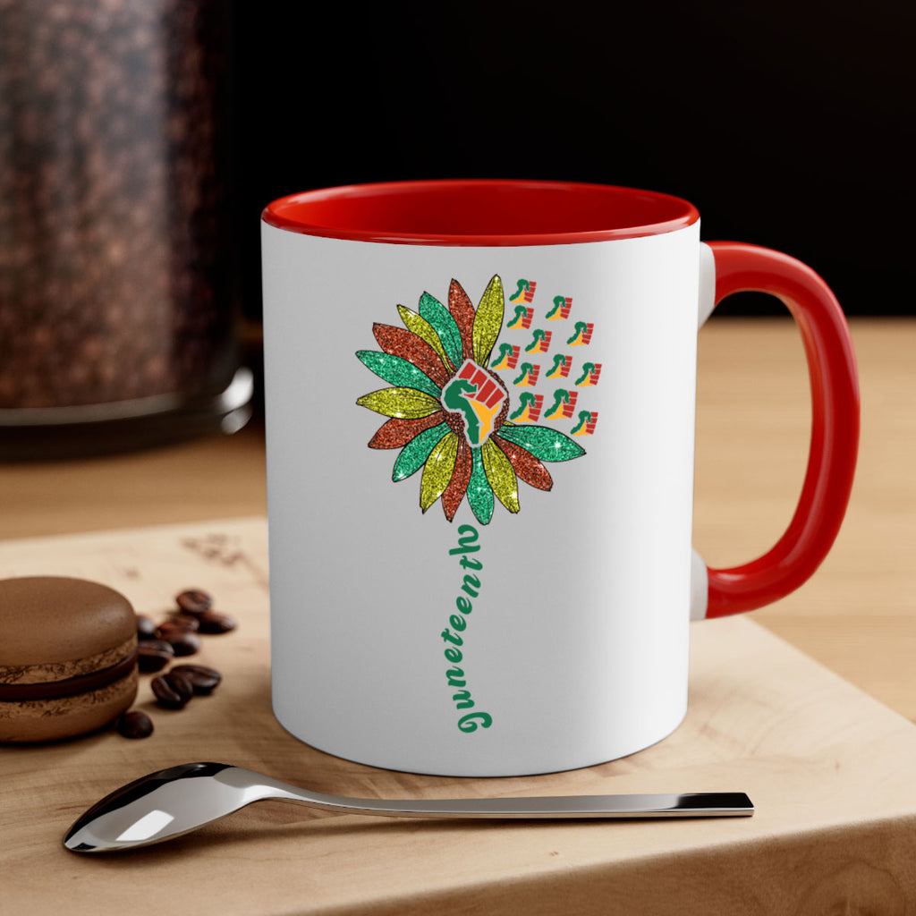 Sunflower Fist Juneteenth Black History 24#- juneteenth-Mug / Coffee Cup